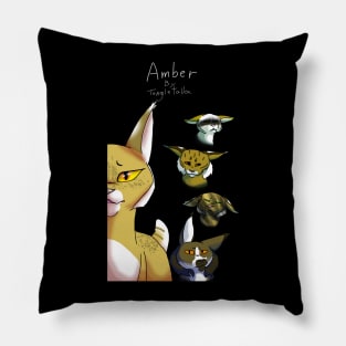 Amber Book Cover Pillow