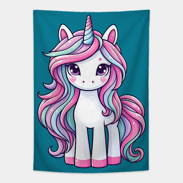 Unicorn S01 D90 Tapestry by Houerd