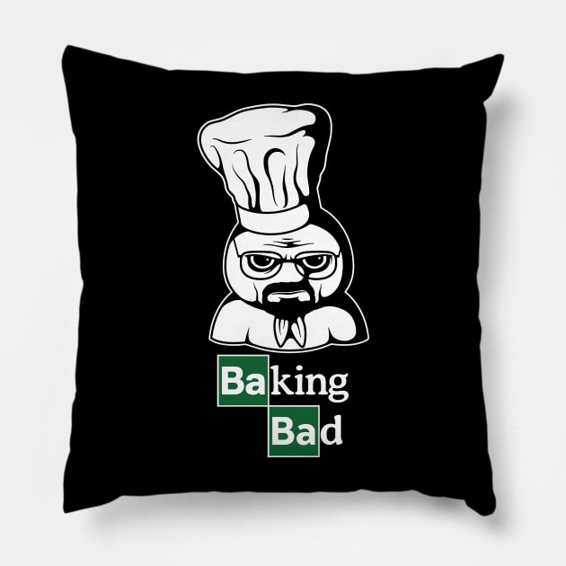 Pillsbury Doughboy Baking Funny Bad Pillow by tinastore