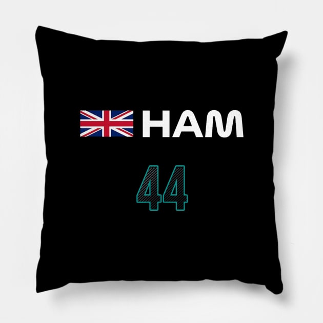 HAM - Hamilton F1 TV Pillow by autopic