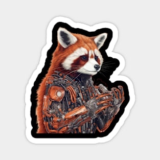 Cyberrific Red Panda - Furry Warrior of the Future Magnet