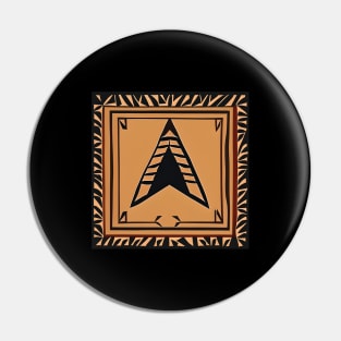 American indian arrowhead Pin