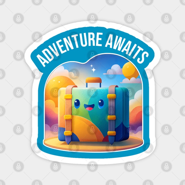 Adventure Awaits Magnet by DIGITAL MERCH CREATIONS