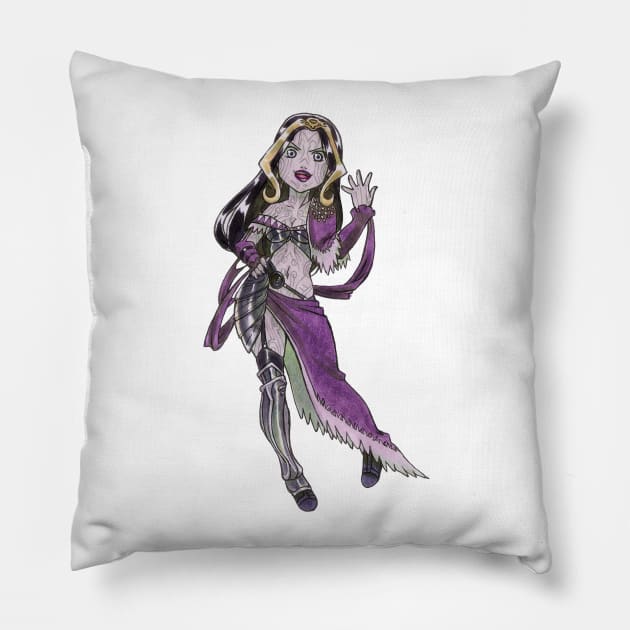 Liliana Necromancer Pillow by KaylaNostrade