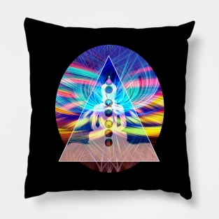 Rainbow Rays 7 Chakra Healing Meditation Pillow