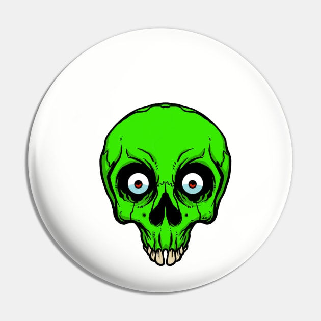 skull Pin by RealmsOfNowhere