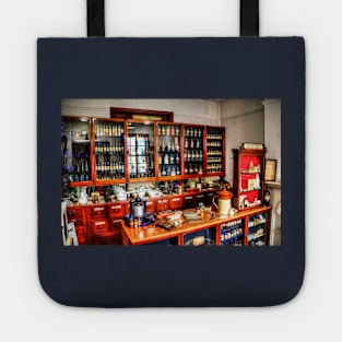 Traditional Victorian Chemist Shop Lotions And Potions Tote