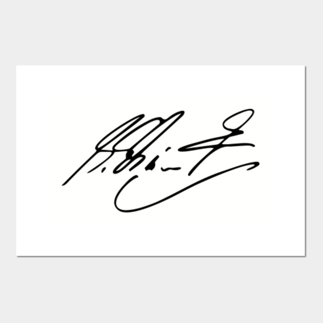 Michael Schumacher S Signature Michael Schumacher Affiche Et Impression D Art Teepublic Fr