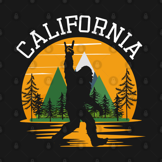 California Bigfoot by Delta V Art