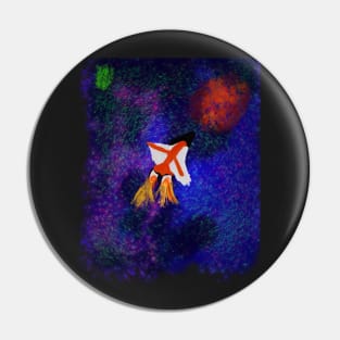 Abstract Galaxy Pin