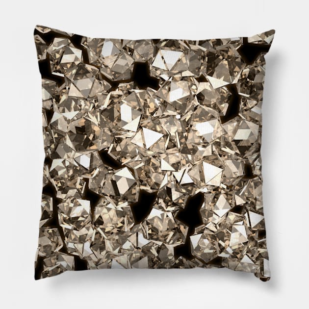 Diamonds are forever Pillow by Eric