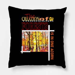 Forest Painting Pillow