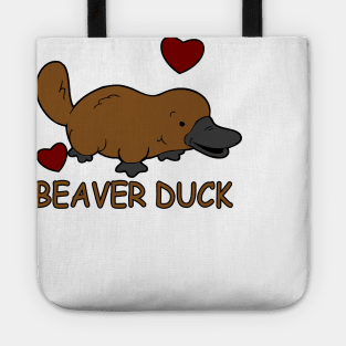 Beaver Duck (Platypus Humour) Tote