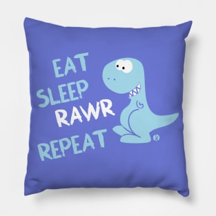 Eat Sleep Rawr Repeat Pillow