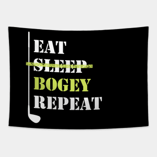 Eat Sleep Bogey Repeat Tapestry