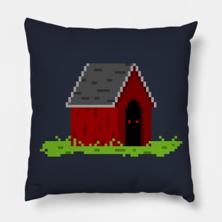 Beware Of The Dog 8-Bit Pixel Art Pillow