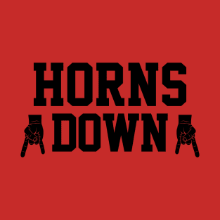 Horns Down - Red/Black T-Shirt