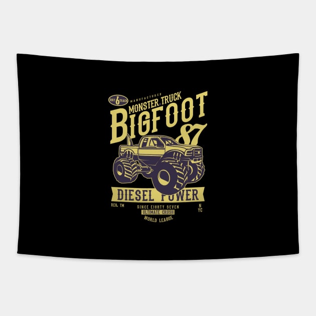 Amazing Monster Truck T-Shirt Tapestry by HealthPedia