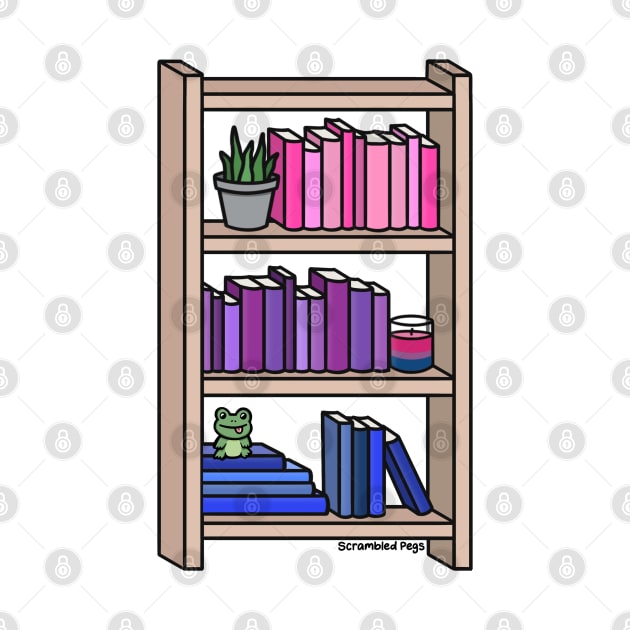 Bisexual Pride Bookcase by scrambledpegs