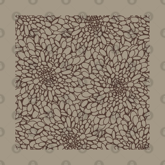 Abstract pattern in taupe and coffee colors by lents