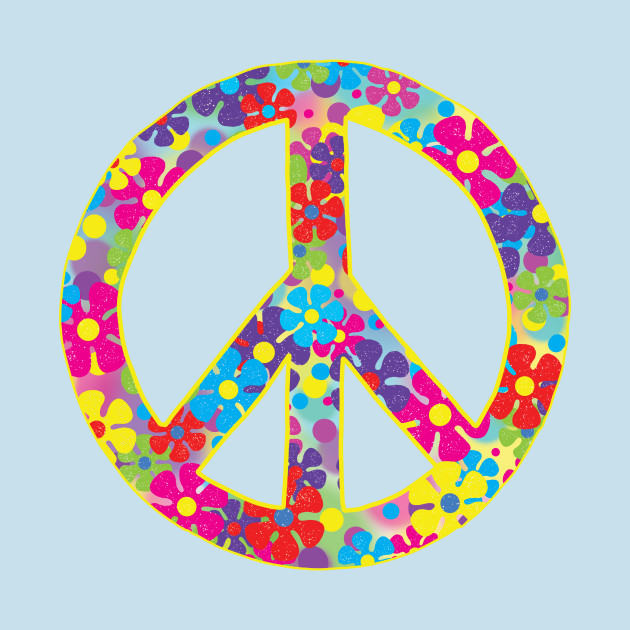 Discover colorful peace sign - Peace Sign - T-Shirt