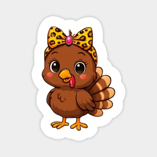 Matching Thanksgiving Turkey – Women & Girl Set Magnet