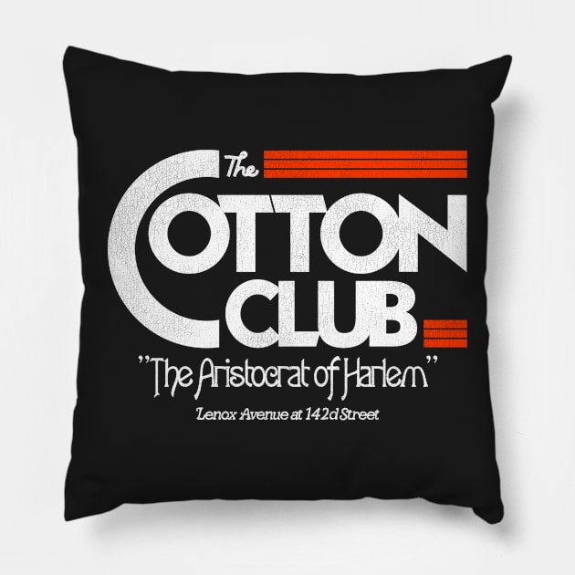 Vintage Cotton Club Defunct New York City Nightclub 1920s Pillow by darklordpug