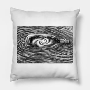 Galaxy in a bottle Pillow