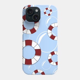 Life Raft and Bubbles Phone Case