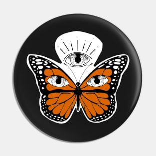 Third Eye Butterfly Pin