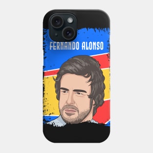 Fernando Alonso Illustration Tribute Phone Case