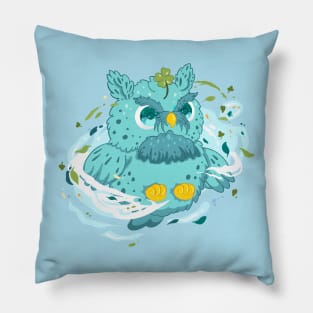 The little blue owl with pattern- for Men or Women Kids Boys Girls love owl Pillow