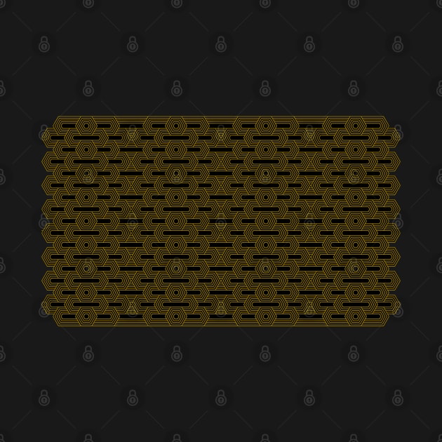 Art Deco Black and Gold Pattern by MorvernDesigns