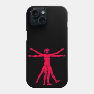 The Vitruvian Man (Red) Phone Case