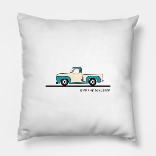 1954 Ford F 150 Pickup Truck Color Pillow