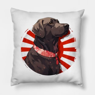 Cute Dog wearing a Kimono - Anime Shirt Pillow