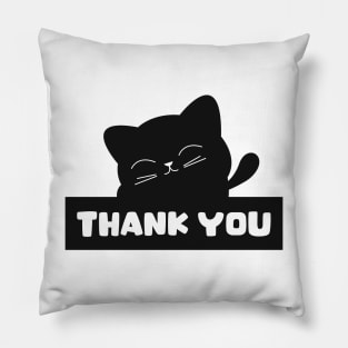 Thank you cat Pillow