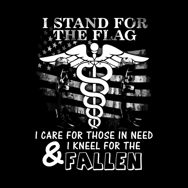 Nurse stand for flag kneel for fallen by danieldamssm