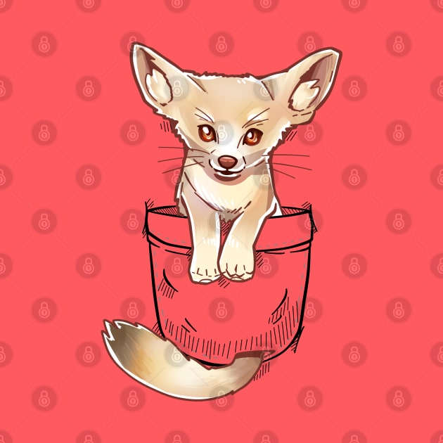 Pocket Cute Fennec Fox by TechraPockets