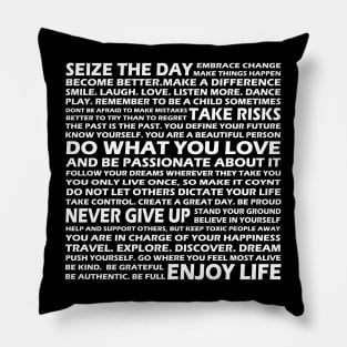 Do what you love - Life manifesto Pillow