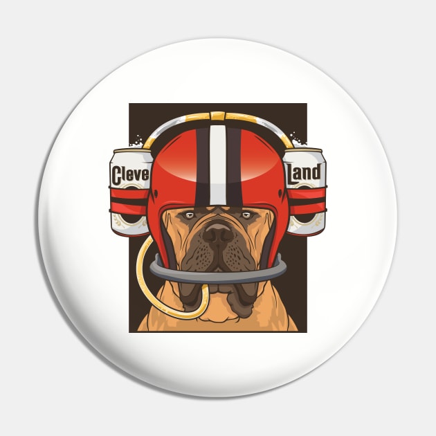 Cleveland Browns Beer Dog Shirt Pin by stayfrostybro