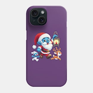 Christmas Santa with Lamp Phone Case