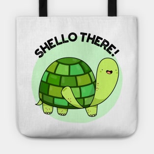 Shello There Cute Tortoise Greeting Pun Tote