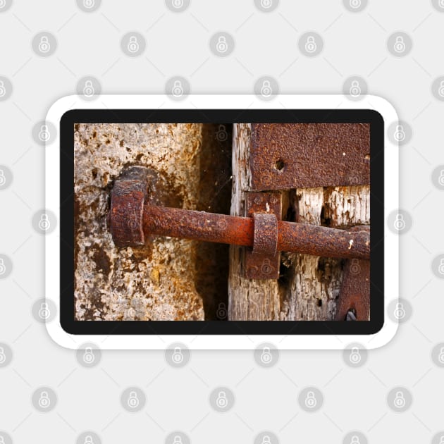 Rusted Doorlatch - Rothenburg, Germany Magnet by Bierman9