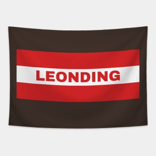 Leonding City in Austrian Flag Tapestry