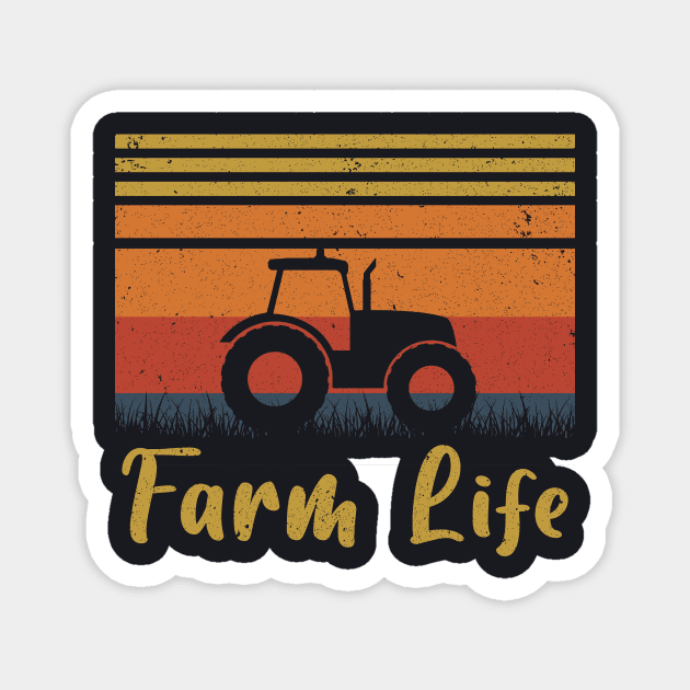 Farm Life Farming Tractor Farmer Gift Magnet by alyseashlee37806