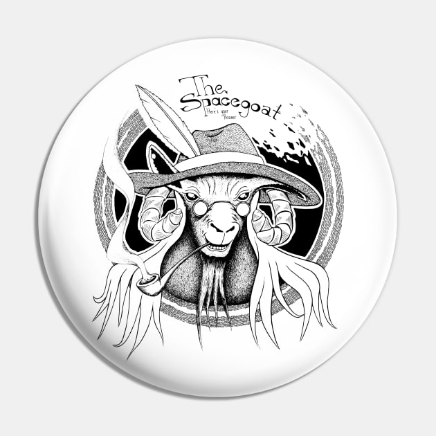 Philosopher Goat Pin by Akman