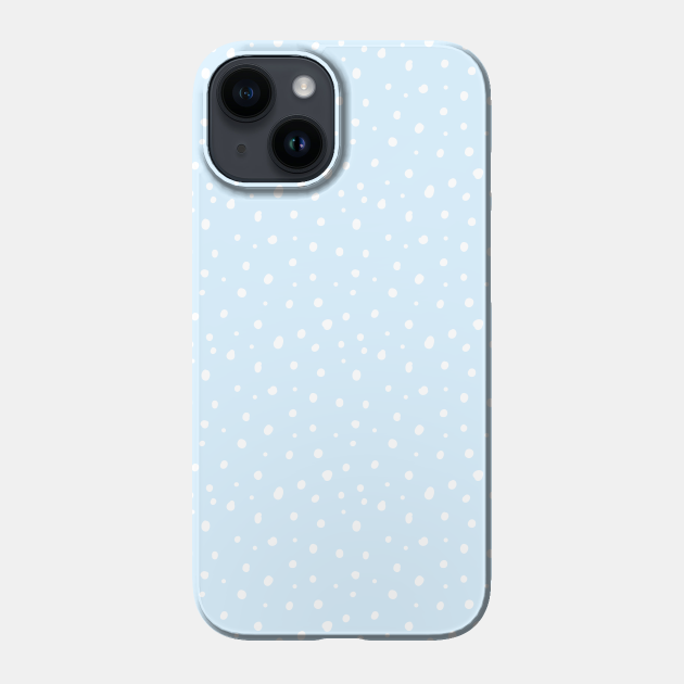 Baby Blue Polka dots pastel aesthetic Baby Blue Phone Case TeePublic