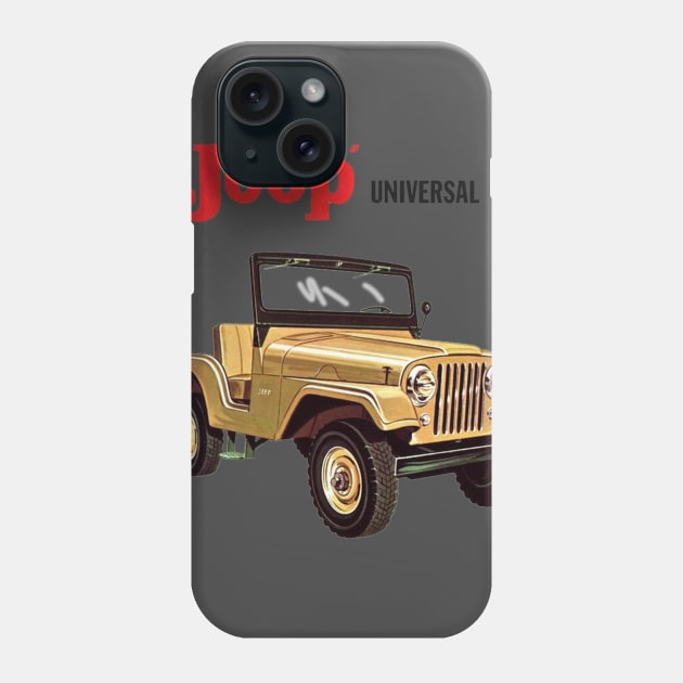 1962 Jeep 'Universal' CJ-5 Phone Case by Drafted Offroad