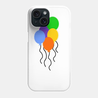 Colorful floating balloons Phone Case